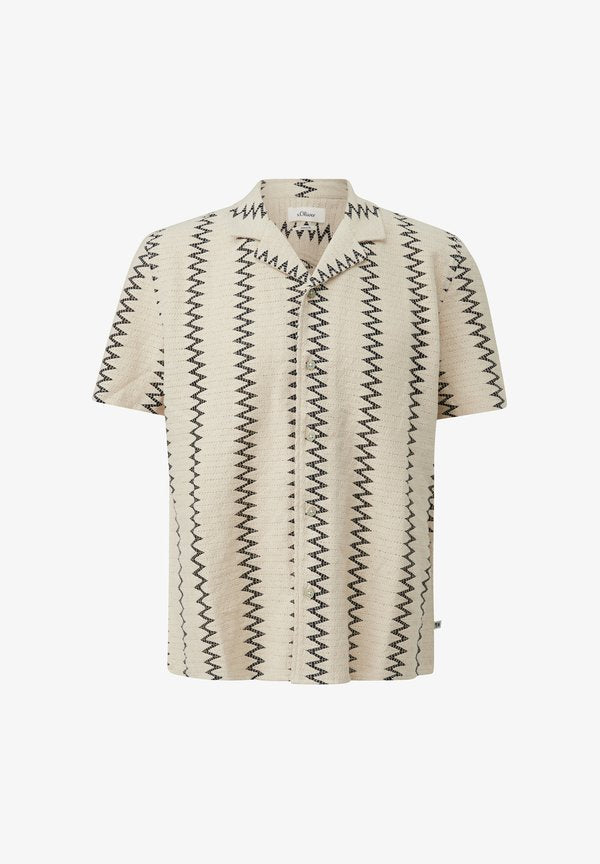 s.Oliver HEMD - Shirt - beige