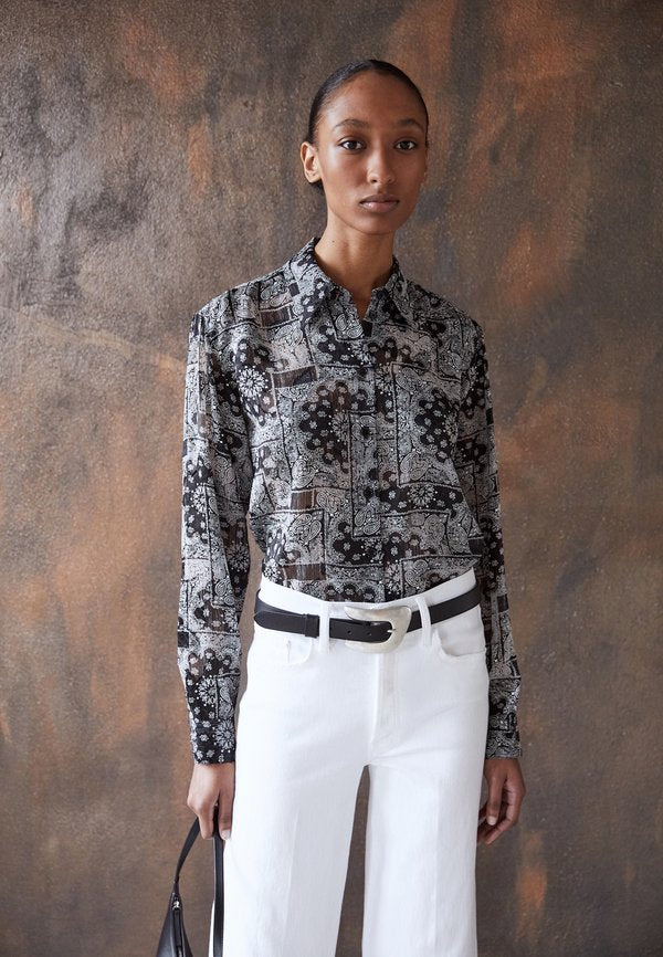 The Kooples CHEMISE MANCHES LONGUES BANDANA