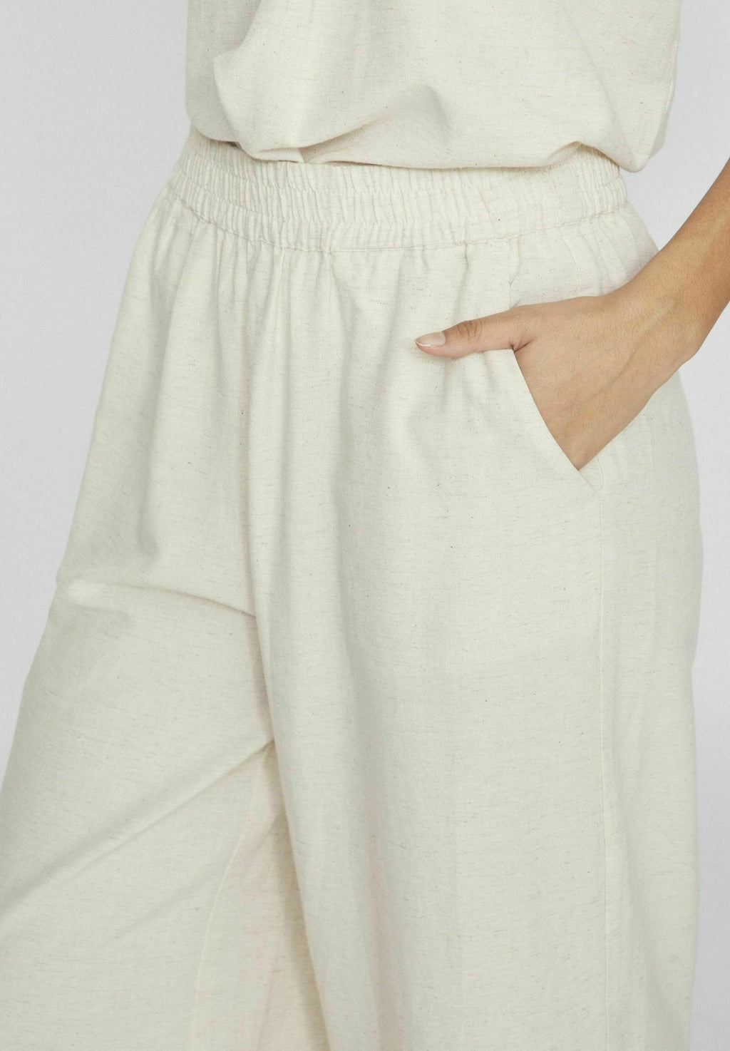 VILA Cropped high waist