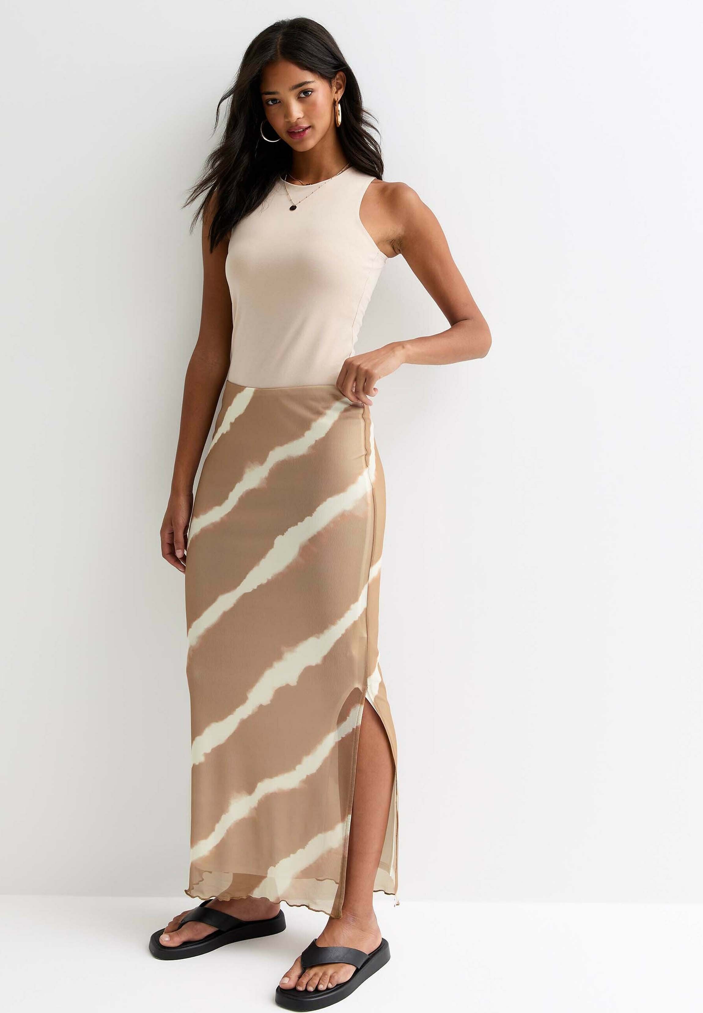 New Look  SLITTED STRIPE