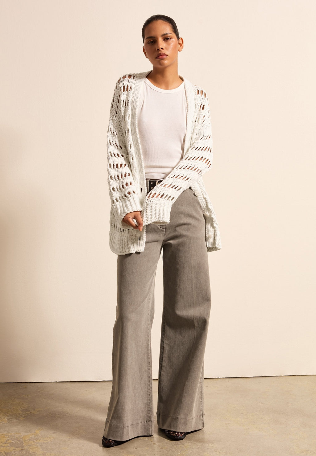 Stefanel OVERSIZED OPENWORK