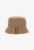 Guess GEWEBTER MILANO BUCKET HAT - Hat - beige