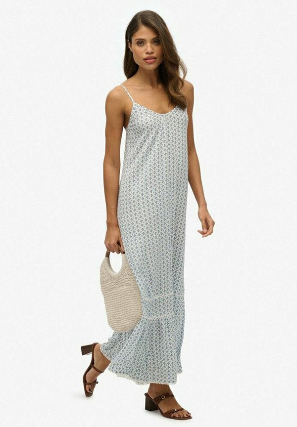 Superdry & Co CAMI - Maxi dress - ditsy tile blue