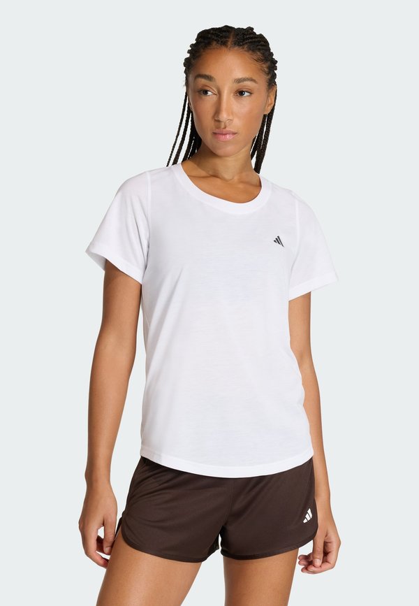 adidas Performance WORKOUT ESSENTIALS SCOOP NECK - Sports T-shirt - white