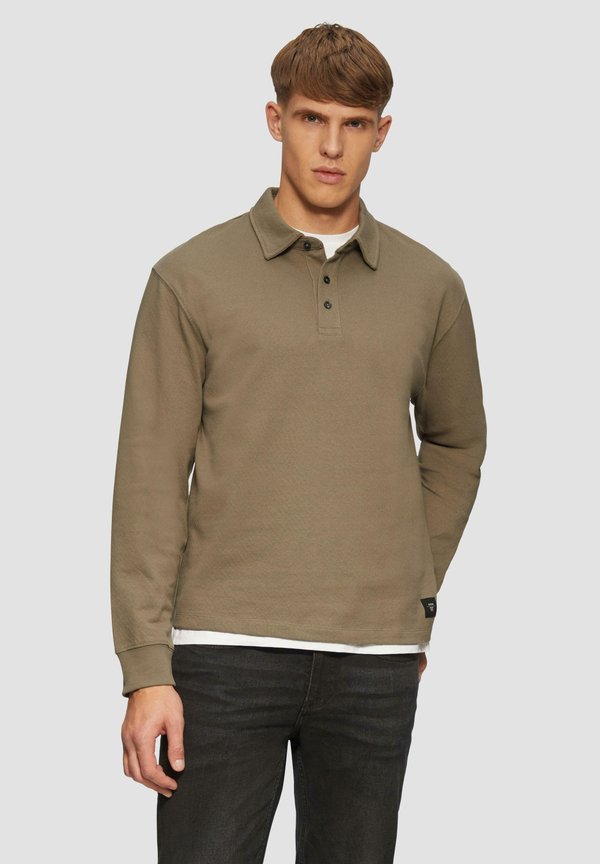 s.Oliver MIT LOGO-PATCH - Polo shirt - hellbraun