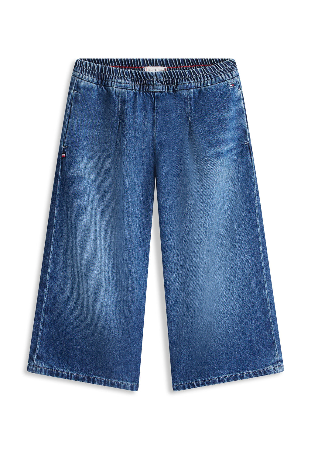 WHISKERED DENIM CULOTTES Media 1