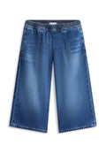 WHISKERED DENIM CULOTTES Media 1