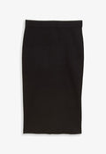 TOM TAILOR MIT SCHLITZ - Pencil skirt - deep black