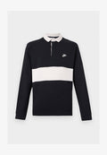 Nike Sportswear CLUB RUGBY - Long sleeved top - black/phantom