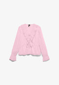 Vero Moda PLISSÉ TOP VMDORA TOP - Blouse - pink-a-boo