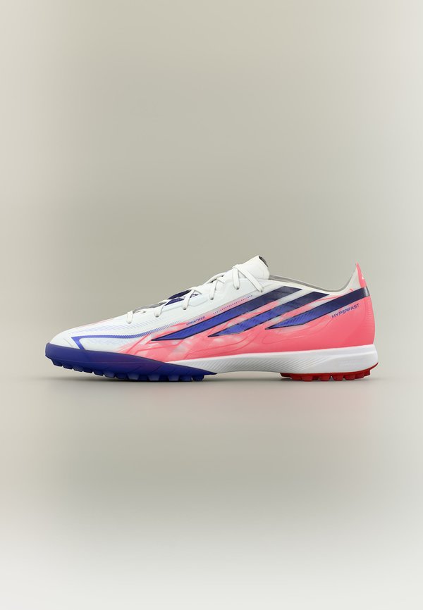 adidas Performance F50 HYPERFAST PRO TF - Turf football boots - footwear white/solar purple/solar turbo