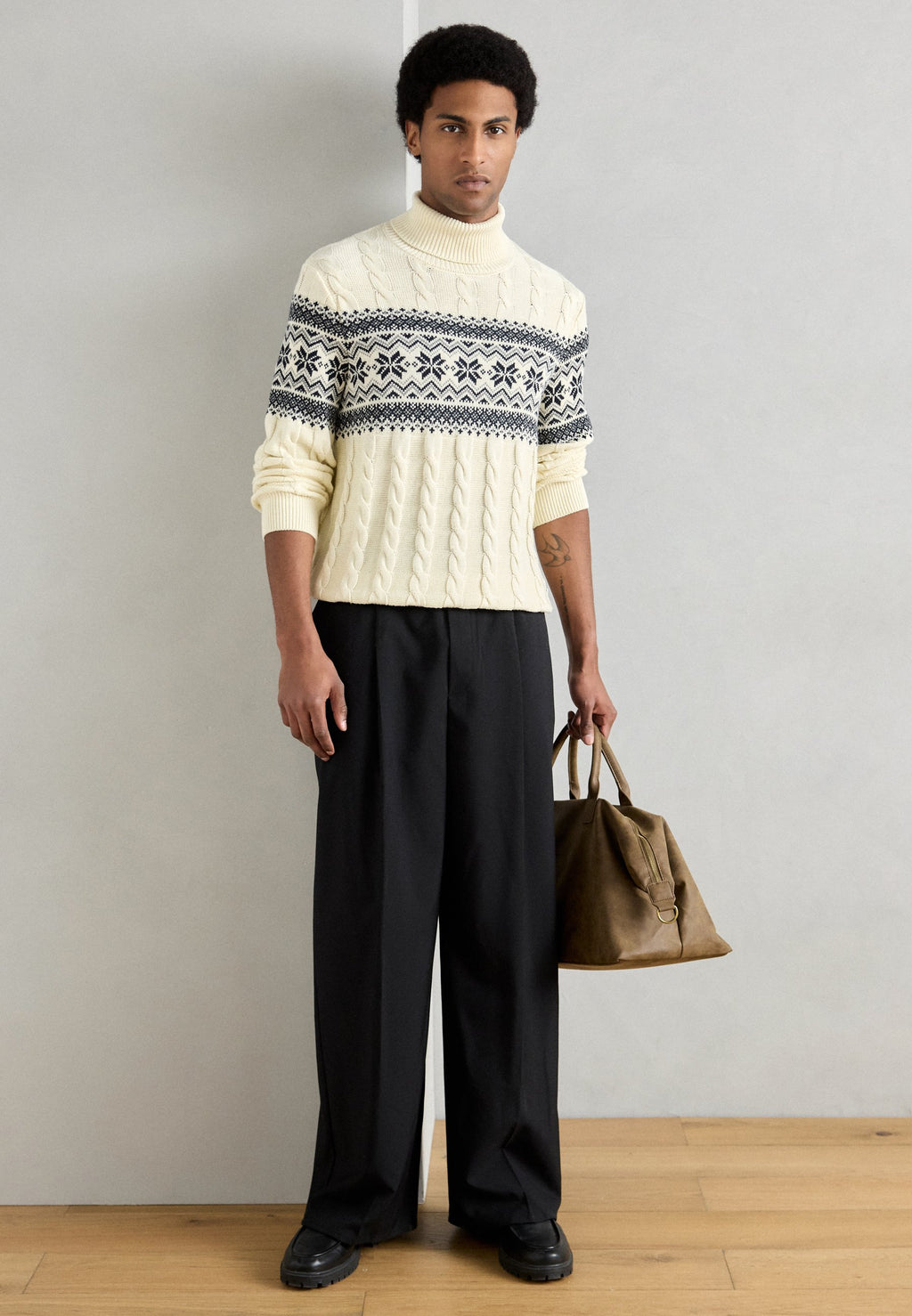 CABLE ROLL NECK  Media 2
