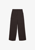 Vero Moda VMBESTIE WIDE PANT - Trousers - chocolate torte