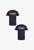 Jack & Jones LOGO PLUS SIZE RUNDHALS KURZARM ECORP 2PACK - Print T-shirt - dunkelblau rot