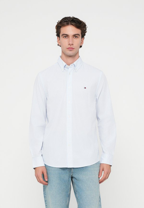 Tommy Hilfiger TH FLEX REGULAR FIT STRIPE SHIRT - Shirt - sweet blue