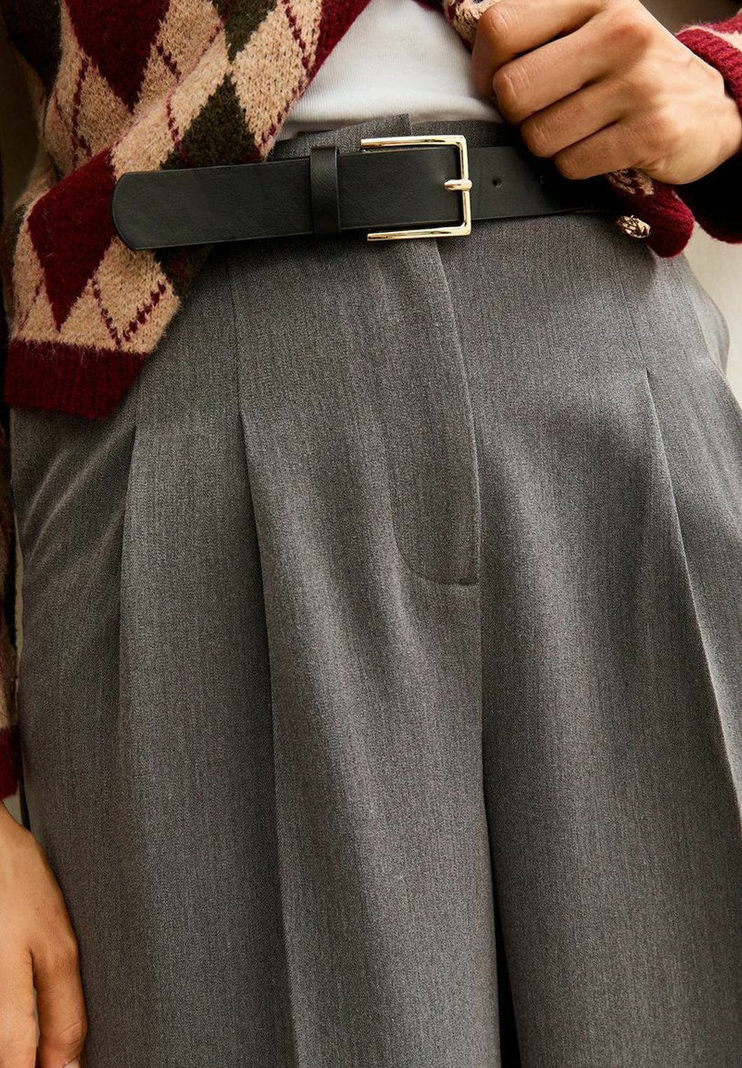 New Look BELTED WIDE LEG TAILORED