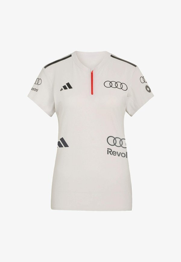 adidas Performance AUDI REVOLUT F1 TEAM ENGINEERS MARKETING SHORT SLEEVE - Sports T-shirt - chalk pearl/iron metallic