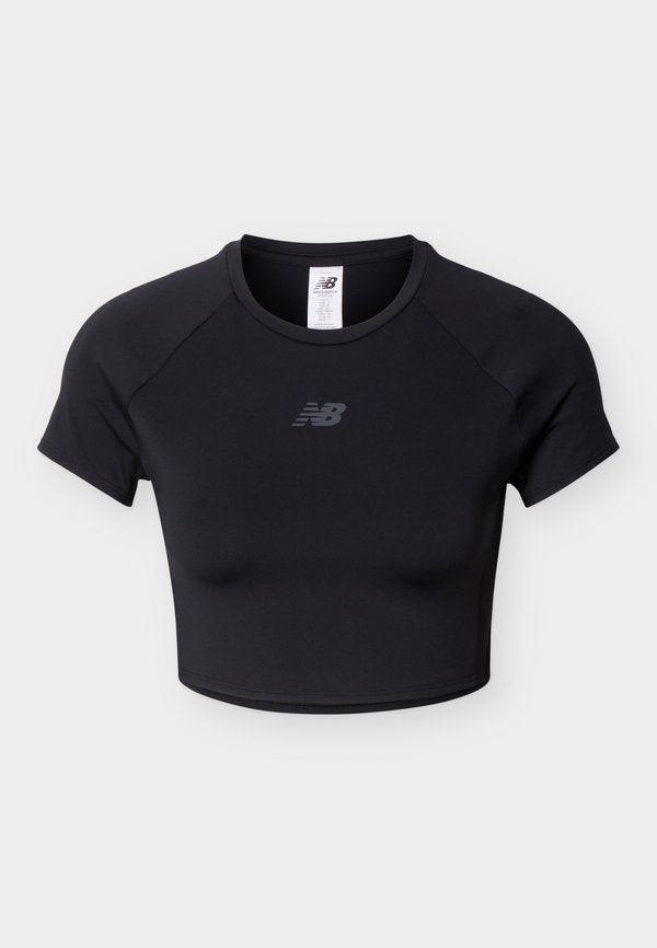 New Balance FAST DAYS FITTED CROP - Sports T-shirt - black