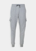 Under Armour UA RIVAL FLEECE - Tracksuit bottoms - castlerock light heather/white