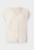 ONLY ONLAZU BUTTON V-NECK WAISTCOAT - Waistcoat - sandshell