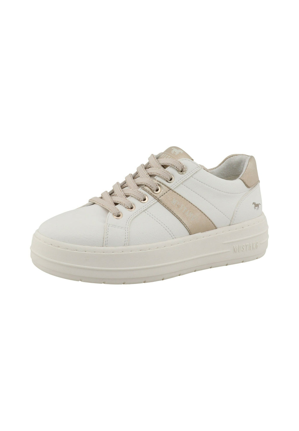 Mustang DAMEN LOW SNEAKER LOW TOP 26M0192008 WEISS 00001 WHITE