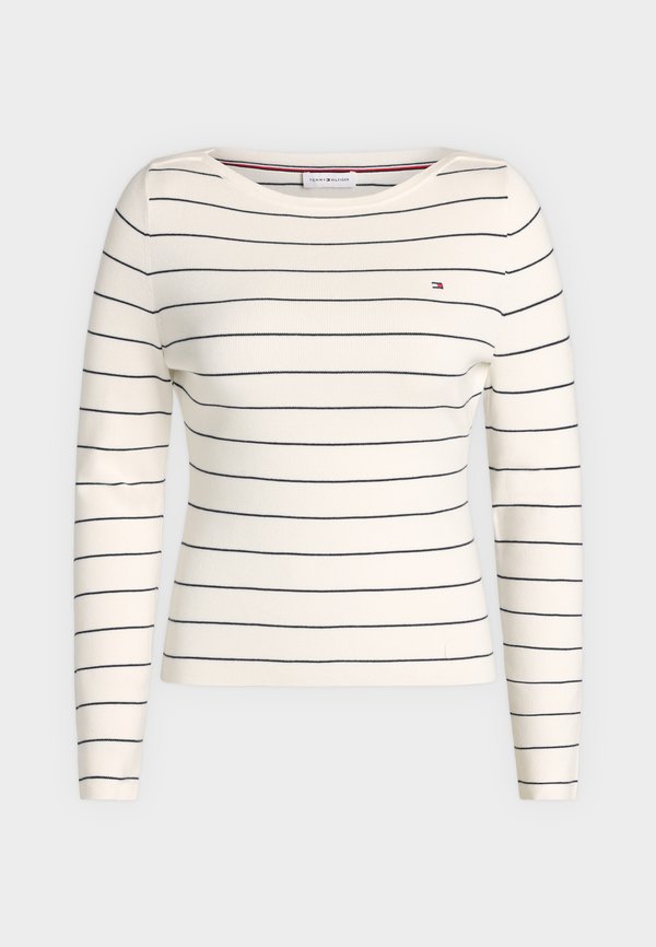 Tommy Hilfiger FULL NEEDLE BOAT - Jumper - ivory petal/dark navy