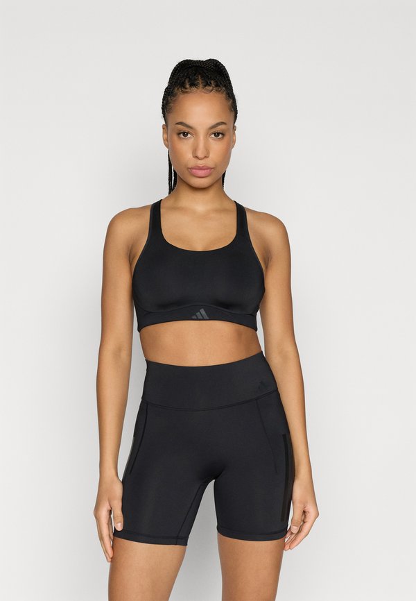 adidas Performance OPTIMÉ WORKOUT HIGH SUPPORT BRA - High support sports bra - black
