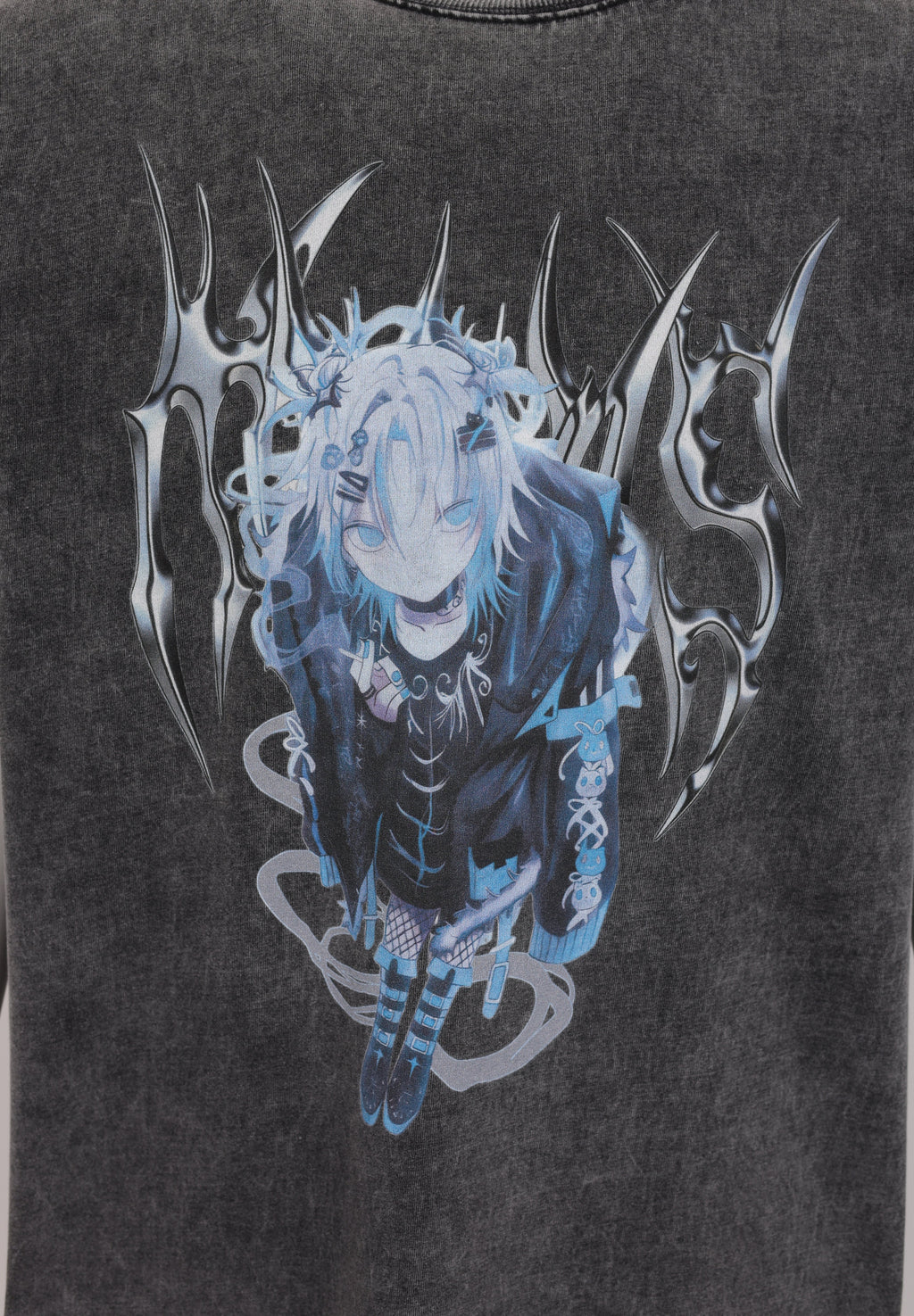 YOURTURN UNISEX ACID WASH ANIME
