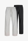 Jack & Jones 2-PACK  - Tracksuit bottoms - light grey melange