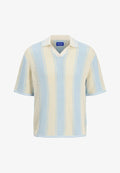 Jack & Jones Knitted Striped Knitted - Polo shirt - sea salt