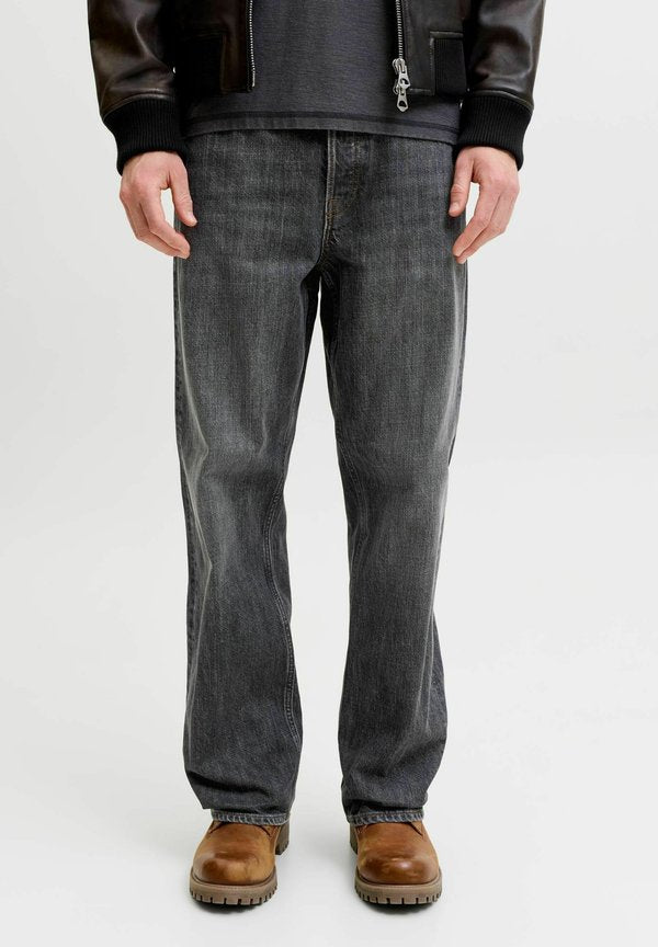 Jack & Jones STRAIGHT FIT JEANS JJITED JJCLASSIC SQ 397 LN STRAIGHT FIT JEANS - Straight leg jeans - black denim