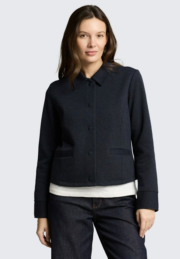 TOM TAILOR REGULAR FIT - Summer jacket - blue melange pique