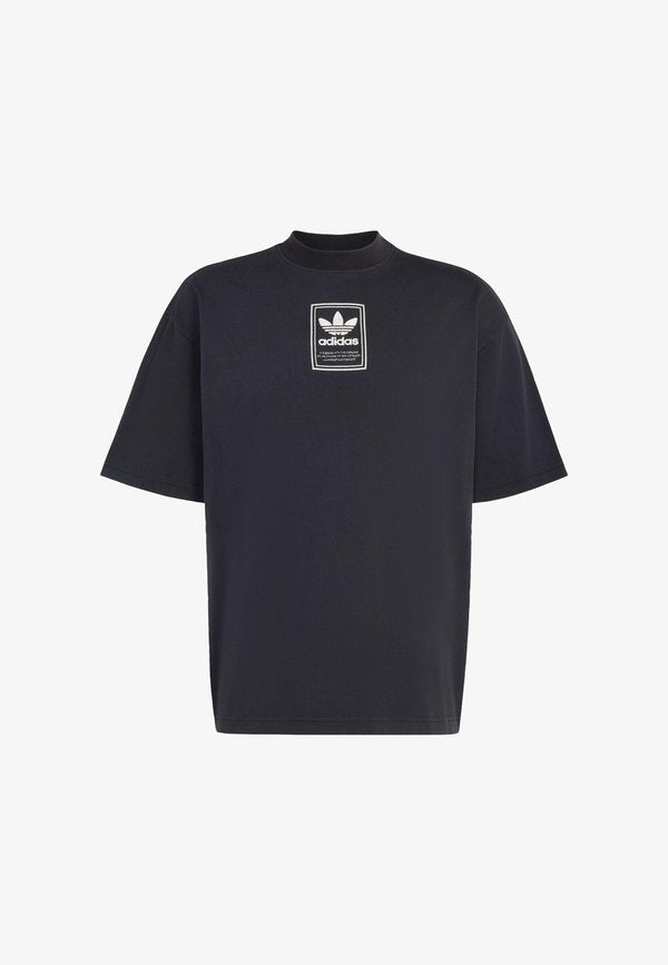 adidas Originals ADIDAS ORIGINALS ELEVATED GFX TEE - Print T-shirt - black