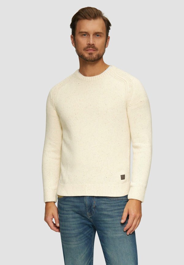 s.Oliver CREW NECK - Jumper - helles beige