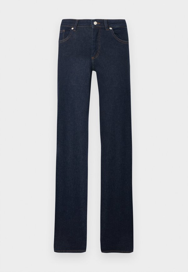 ONLY Straight fit ONLBLUSH Mid waist - Straight leg jeans - dark blue denim