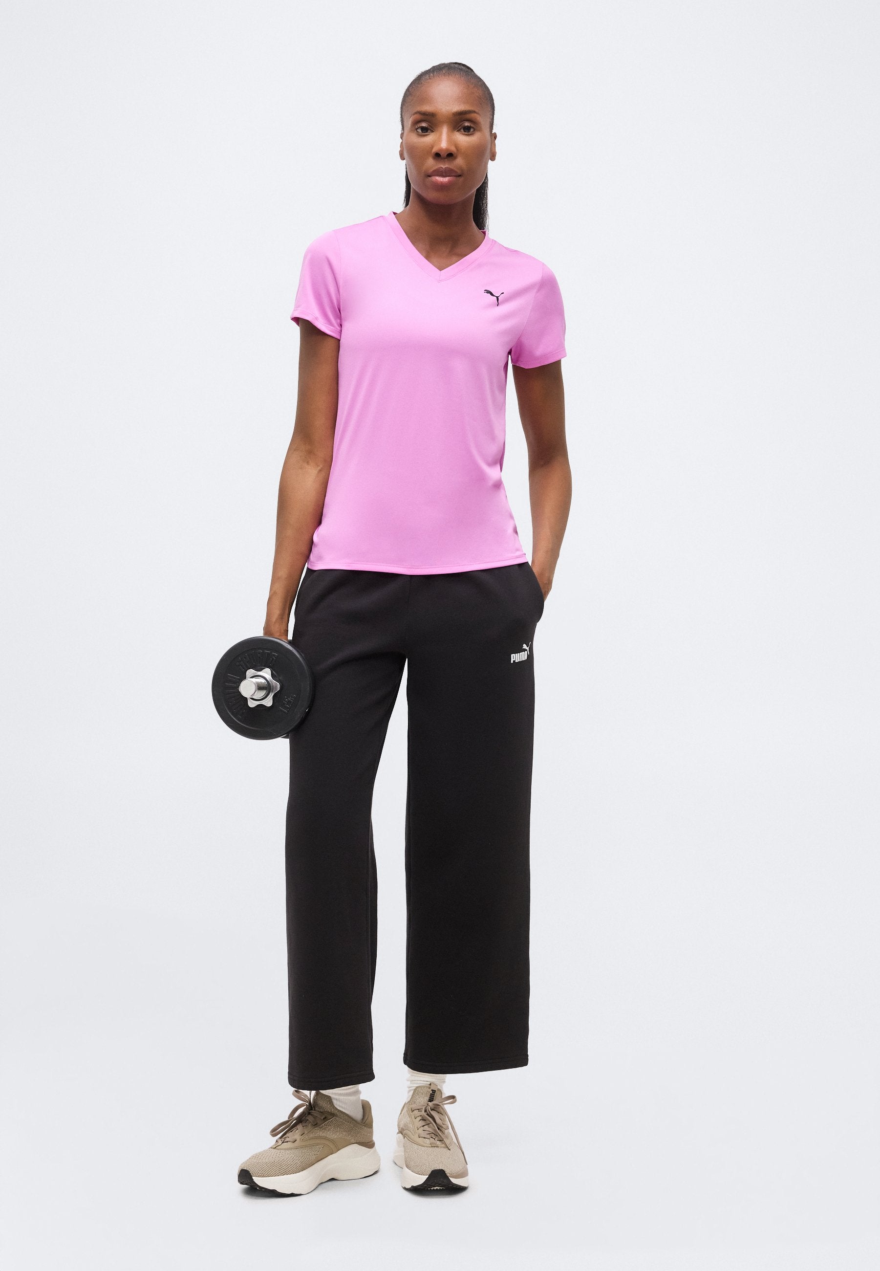 Puma TAD ESSENTIAL V NECK TEE