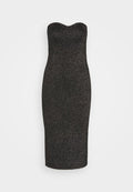 PARTY STRAPLESS MIDI DRESS - Abercrombie & Fitch - View 1