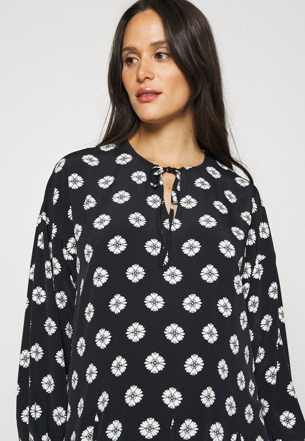 Glamorous Bloom MINI DRESS WITH PUFF LONG SLEEVES