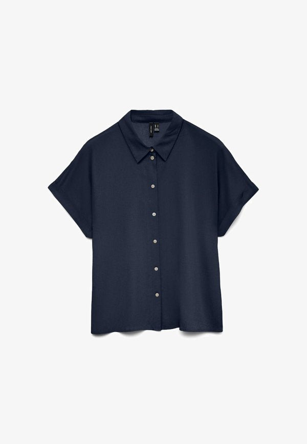 Vero Moda VMALICE - Button-down blouse - navy blazer