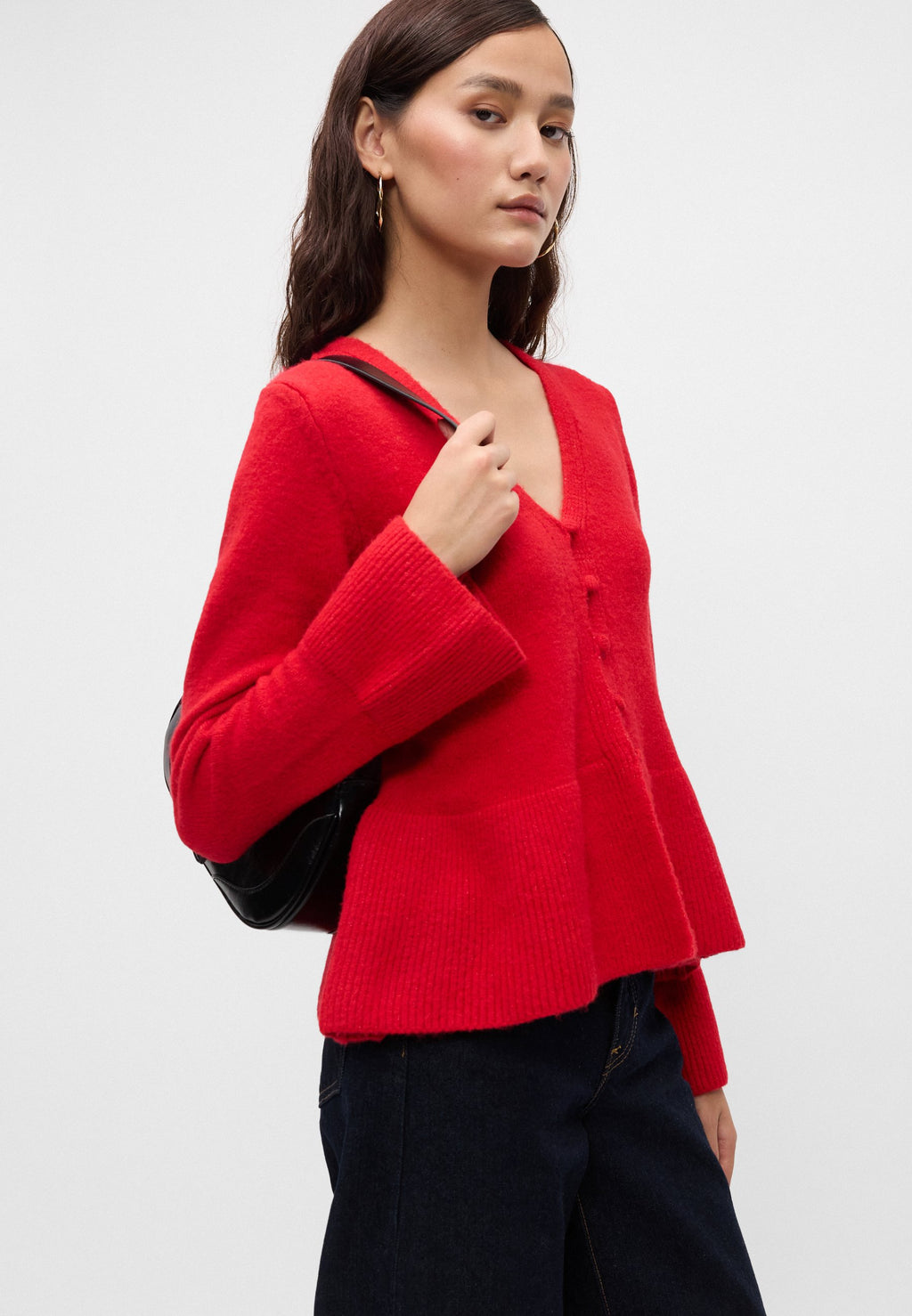 Gina Tricot PEPLUM CARDIGAN