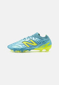 New Balance TEKELA V5 PRO FG - Firm-ground football boots - metallic blue/alkaline green/team navy