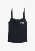 Superdry & Co SUPERDRY ATHLETIC ESSENTIALS EMBROIDERED BUTTON CAMI TOP.. - Top - eclipse navy