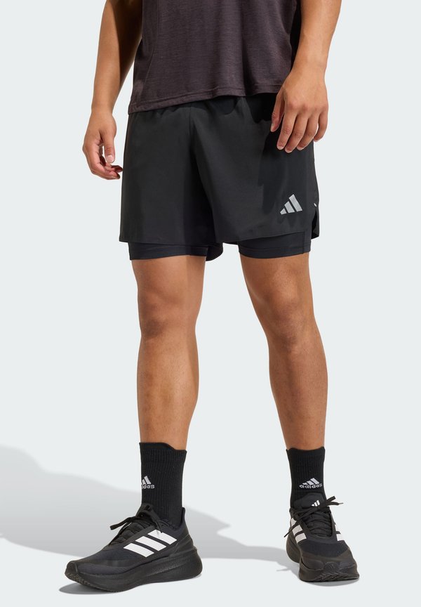 adidas Performance RUN - 2-in-1 shorts - black