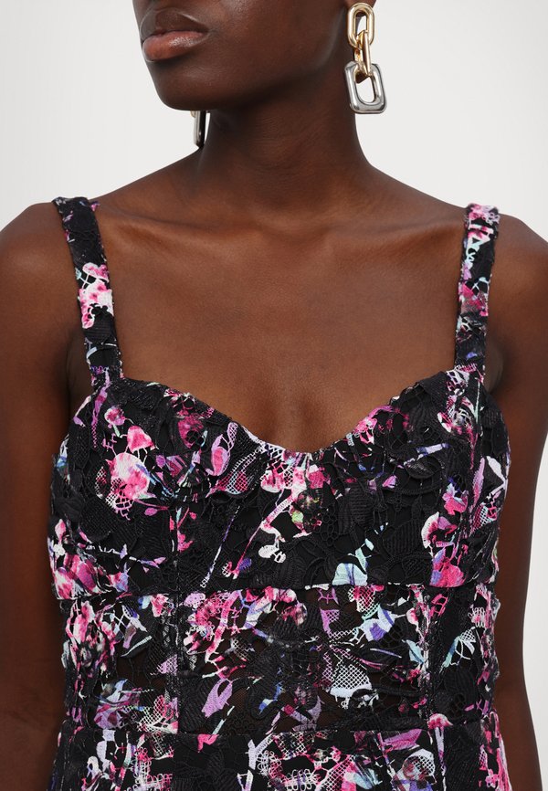 ML Monique Lhuillier MANON SLEEVELESS MIDI DRESS