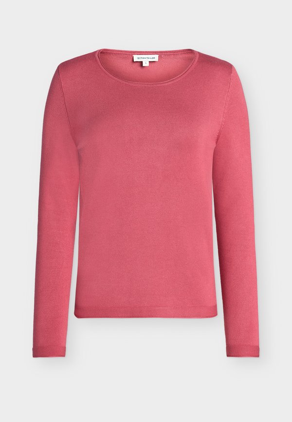 TOM TAILOR KNIT BASIC CREW NECK - Jumper - cozy pink