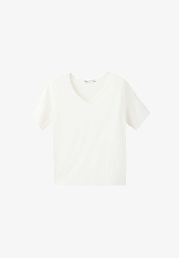 Mango ADULT - Basic T-shirt - white