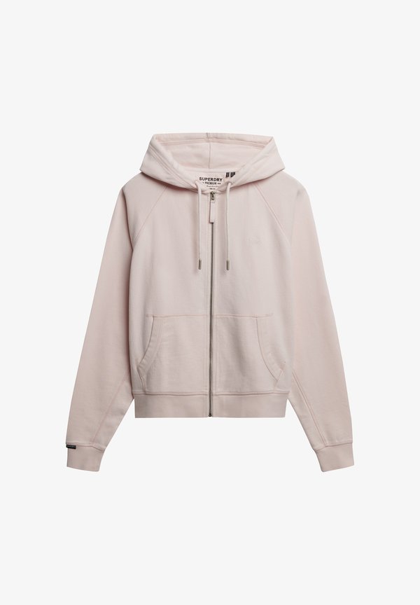 Superdry & Co STUDIOS RELAXED ZIP - Zip-up sweatshirt - mauve morn pink