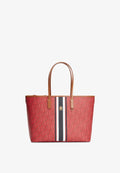 Tommy Hilfiger TH MONOPLAY TOTE STRIPE LE - Handbag - red mix