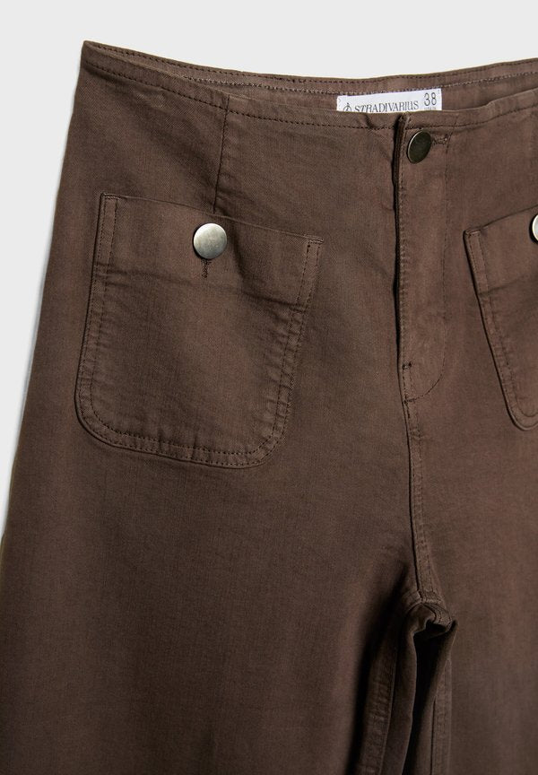 Stradivarius MINIMALIST TROUSERS WITH POCKETS 01477778