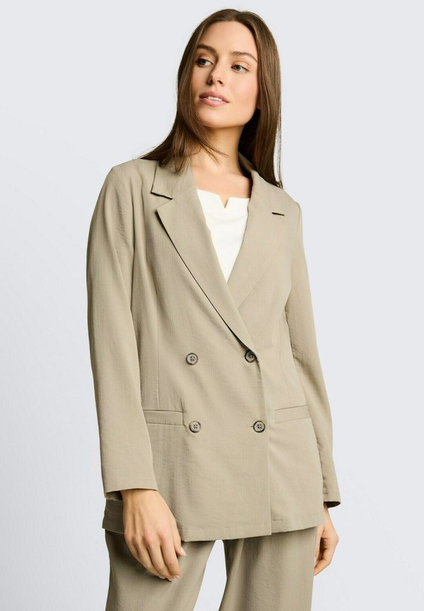 TOM TAILOR TOM TAILOR BLAZER LOOSE FIT BLAZER MIT TASCHEN - Short coat - silver olive